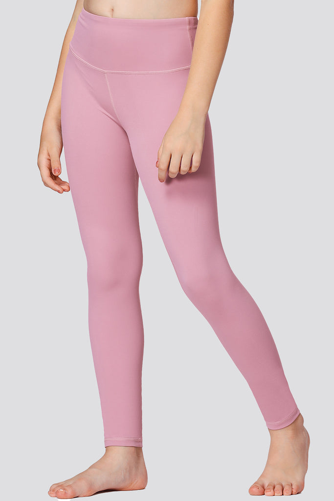 girls athletic pants pink side